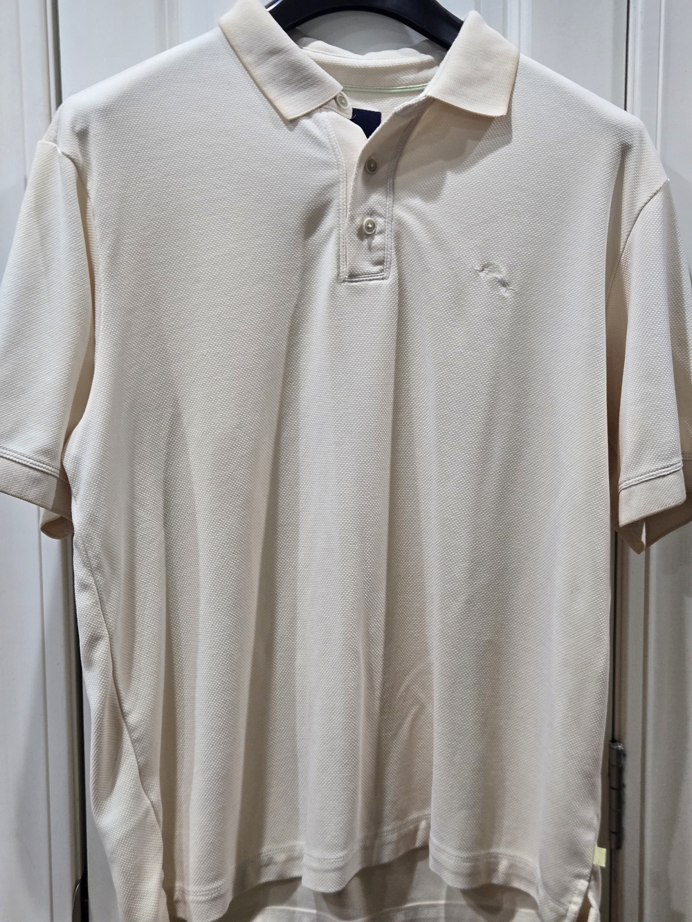 Tommy Bahama Polo Shirt in Cream - Classic Short Sleeve
